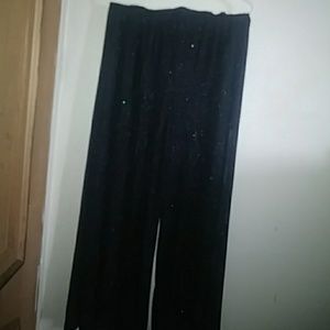 LONG KNIT BLACK/SILVER PANT